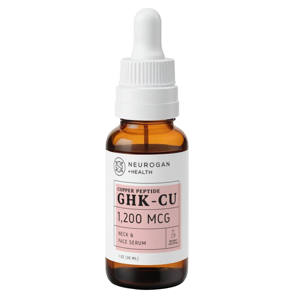 GHK-Cu (Copper Peptide) Neck & Face Serum 1200mcg (1 oz bottle)